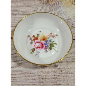 Royal Crown Derby Posies Trinket Dish English Bone China Round 4" Floral